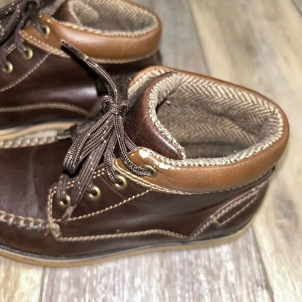 Eddie Bauer Chase Brown Ankle Boots Kids Youth US Size 13M - # 446618 Shoes